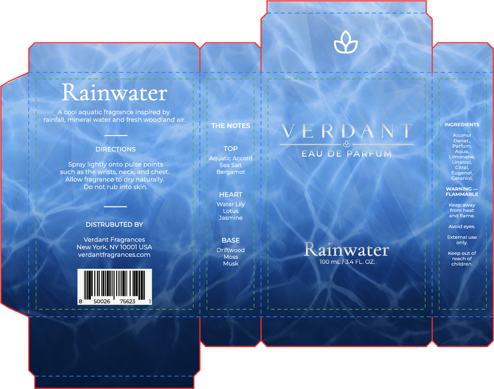 Verdant Rainwater 100 mL carton artwork