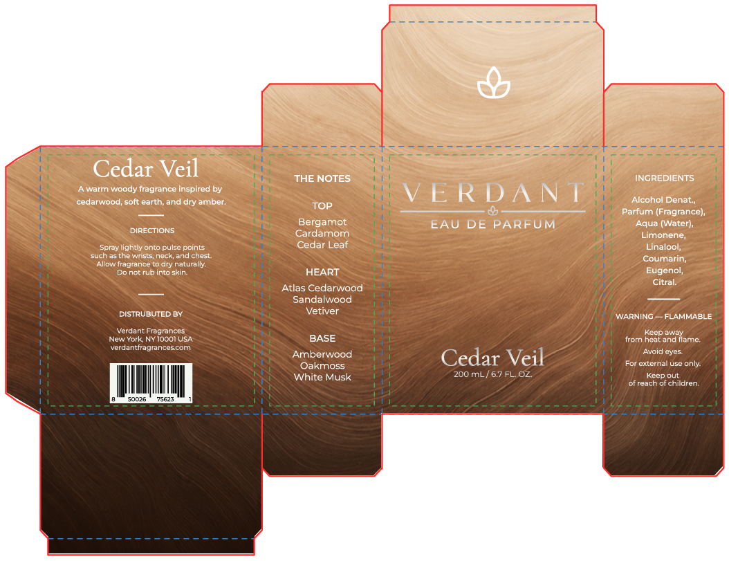 Verdant Cedar Veil 200 mL carton artwork
