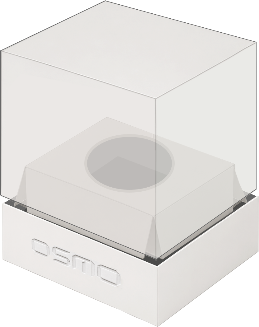 OSMO frosted plastic cover production artwork