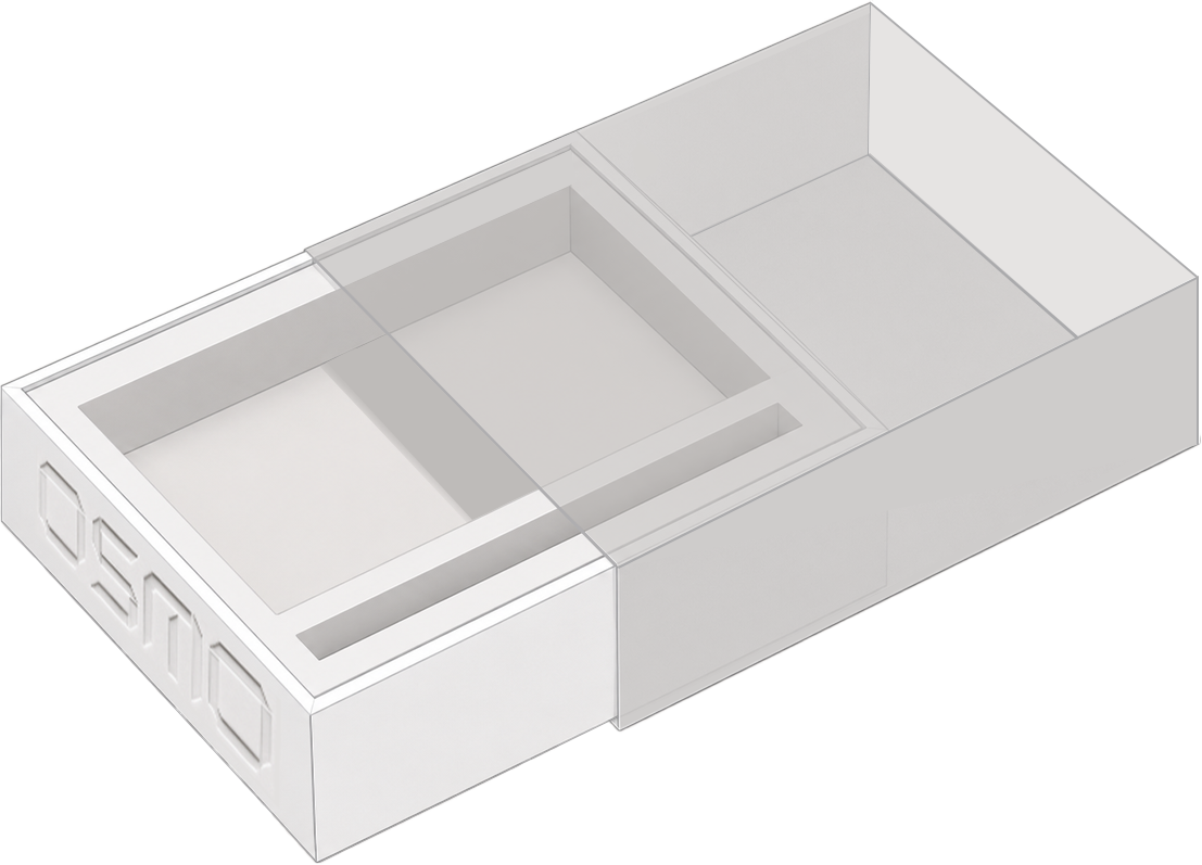 OSMO exterior tray cover structural dieline