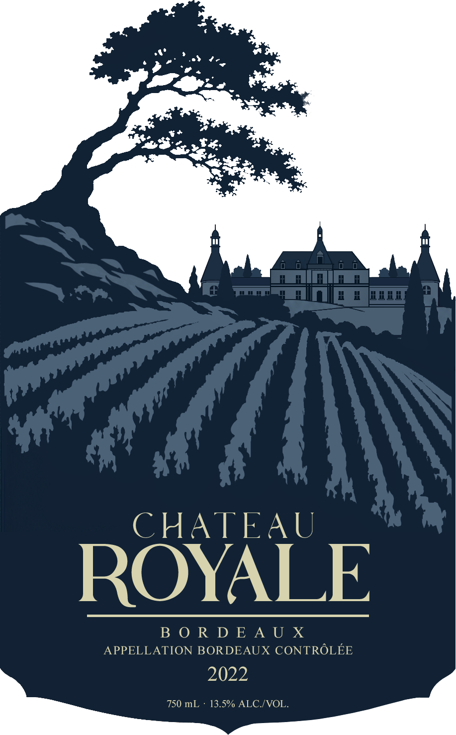 Final Château Royale Bordeaux wine label